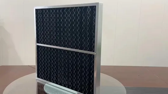 Customized Merv 6 Merv 8 Merv 11 Merv 13 Cardboard Frame Pleated Panel AC Furnace HVAC Air Filter 