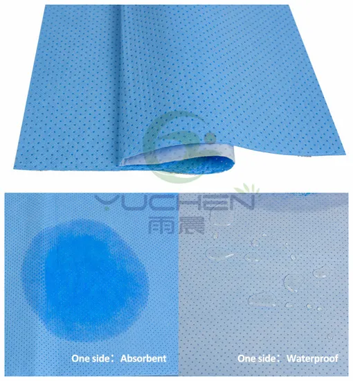 High Absorbent PE Coated SMS Nonwoven Material Smpe for Surgical Drapes 