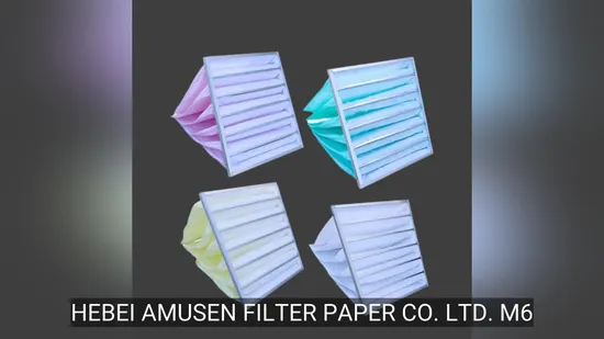 M6 Air Filtration Material Non Woven Pocket Filter Media 