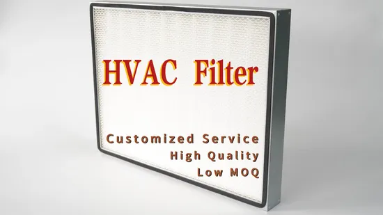 Customized Merv 6 Merv 8 Merv 11 Merv 13 Cardboard Frame Pleated Panel AC Furnace HVAC Air Filter 