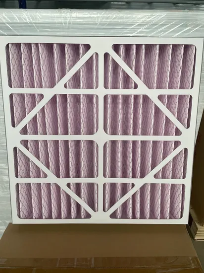 Customized Panel Primary AC Furnace 16X25X1 Merv 11 Pleated Air Pre Filter HVAC Air Filter 