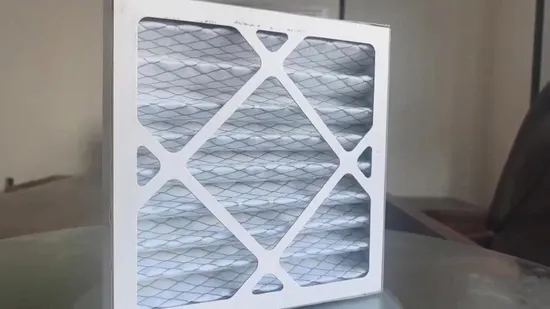 Customize Good Quality AC Furnace Air Filters for Us Market Merv 8 Merv 11 Air Filters Cardboard Frame 
