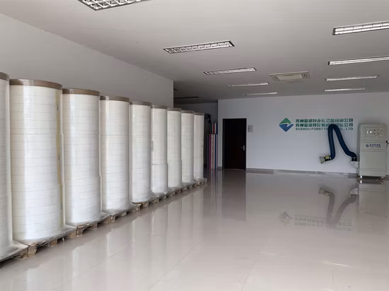 Glassfiber Filter Paper HEPA Air Filter Glass Fiber Media for Cleanroom