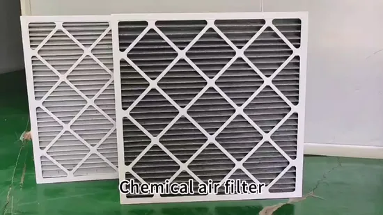 Customized Merv 8 Pleated AC Furnace Air Filter with Actived Carbon 