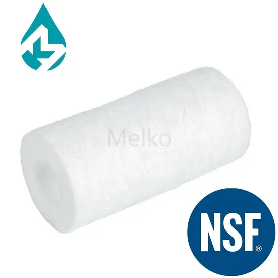 NSF Hairy Surface Spun Melt Blown Filter Cartridge for Drinking Food Beverage Plating RO Filtration Prefiltration 