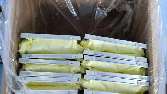 HVAC Ahu G4, M5, M6, F7, F8, F9 Merv 14 Merv 16 Medium Efficiency Synthetic Fiber Glass Fiber Industrial Pocket Air Conditioning Bag Air Filter 